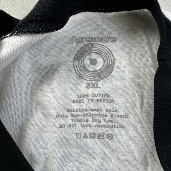 Paramore Band Merch Drum Monster Ringer T-Shirt Size 3XL White - Picture 4 of 4